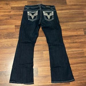 Vigoss Dark wash Chelsea flare jeans sz 14 very nice